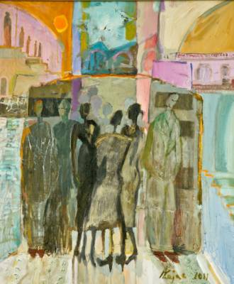 Uliczka nad Morzem Śródziemnym